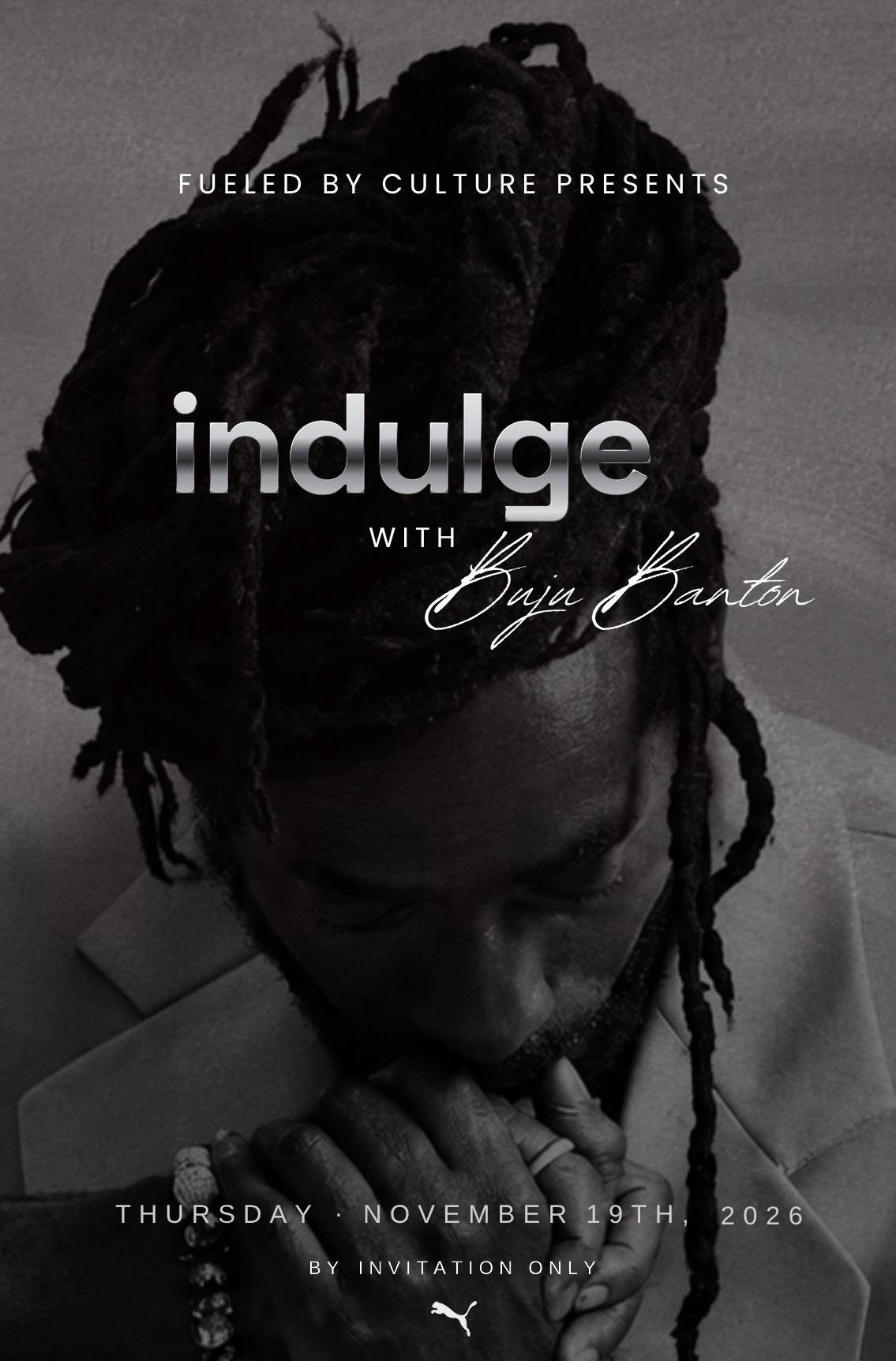 indulge with Buju Banton invitation